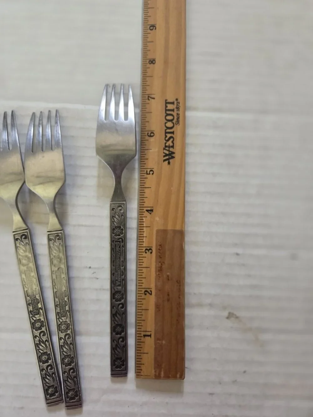 Gold Standard Night Blossom Dinner Forks Set of 3 Japan Flowers